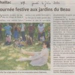 Journée festive aux jardins du Beau